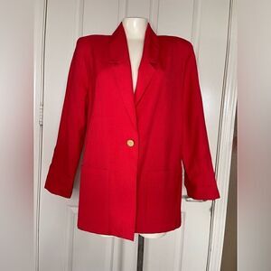 Radcliffe red lightweight blazer size 6